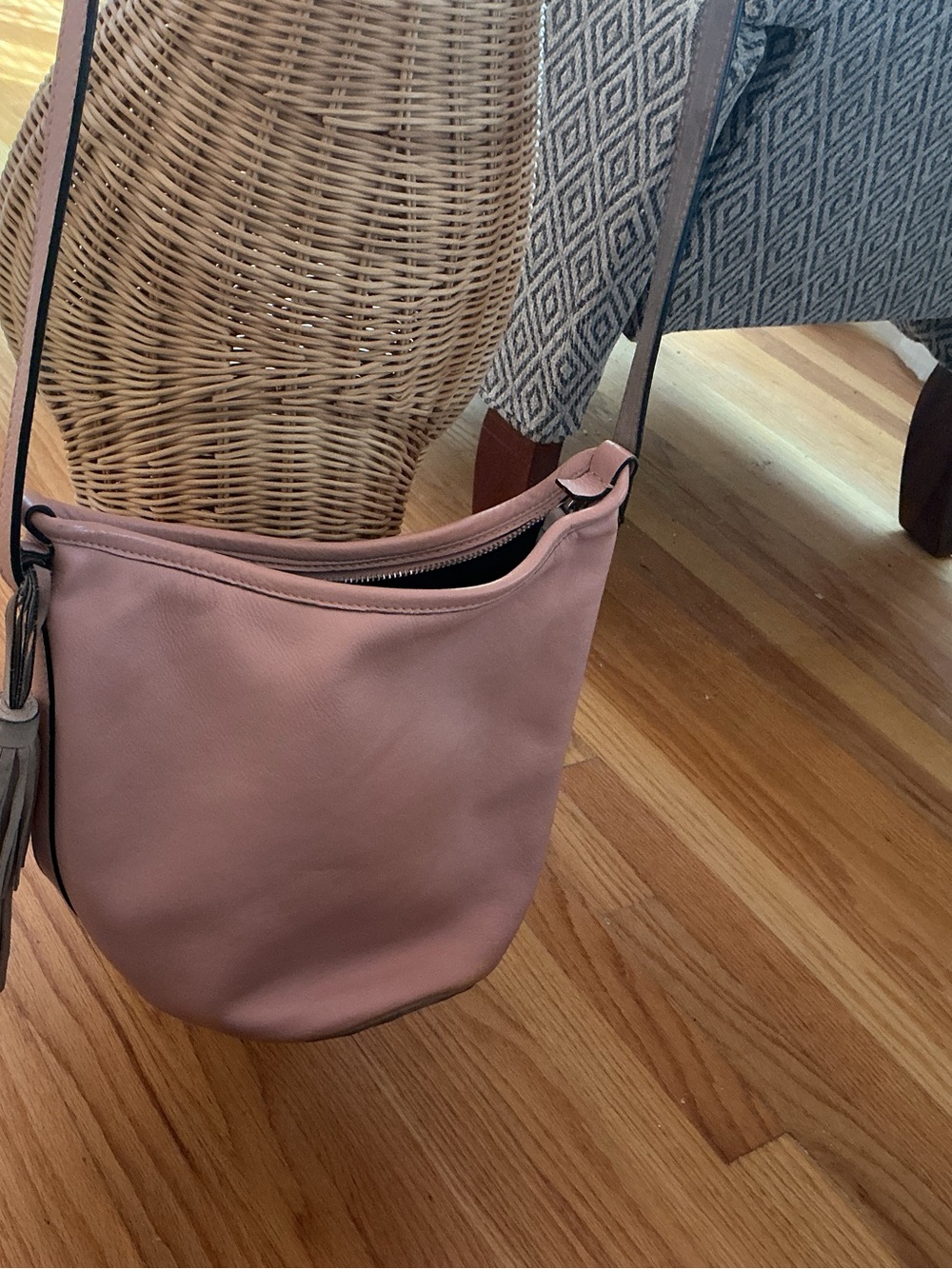 3 leather purses..all euc..one is Zara, one is Tiganiello and one is Bueno..